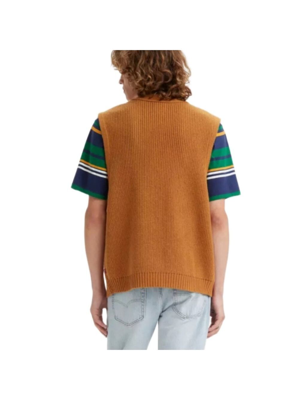 MEN'S LEVIS RINCON BUTTON DOWN WOOL BLEND SWEATER VEST RUST SIZE XL NWOT - Picture 9 of 9